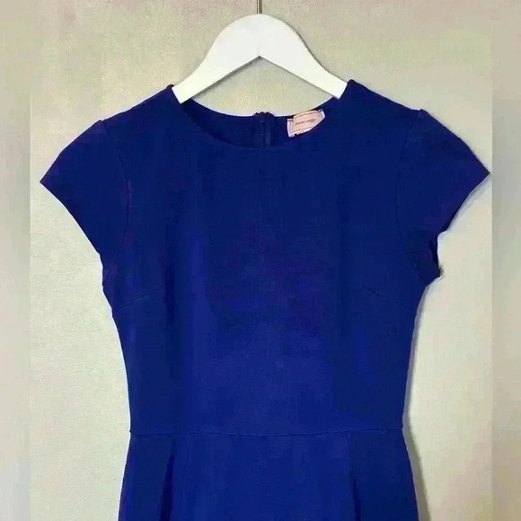 Navy crew neck mini dress - Picture 3 of 10